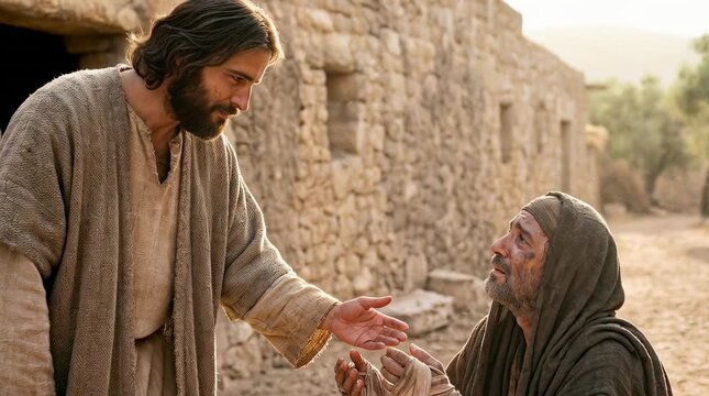 Jesus and the Leper, A Miracle of Compassion and Healing