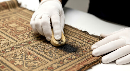 Conservation of Ancient Textile Using Specialized Cleaning Tool