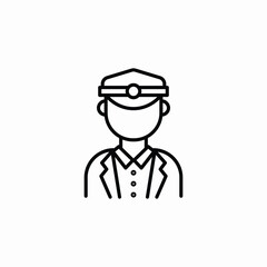 Obraz premium airbus pilot icon sign vector