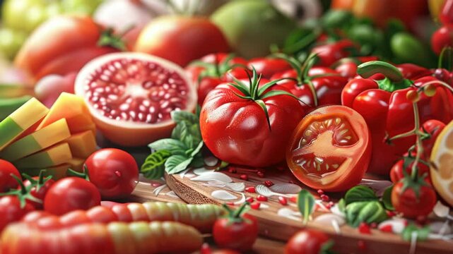 Fresh produce still life