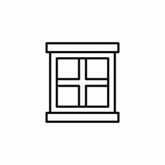 house window icon sign vector