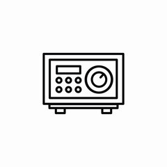 money safe icon sign vector