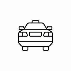 taxi car icon sign vector