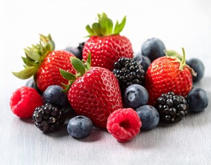 fresh mixed berries raspberries blueberries blackberries strawberries