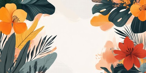 A colorful flower with a green stem