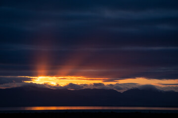 Dramatic Sunset over Coromandel Peninsula