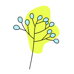 1Minimal floral illustration with simple petals and leaves, perfect for botanical themes, decorative elements, invitations, and elegant nature graphics