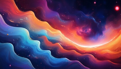 abstract cosmic space galaxy colorful texture pc desktop wallpaper background ai generated