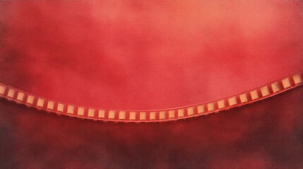 Abstract Red Film Strip Background with Soft Texture Ideal for Creative Projects and Artistic Designs