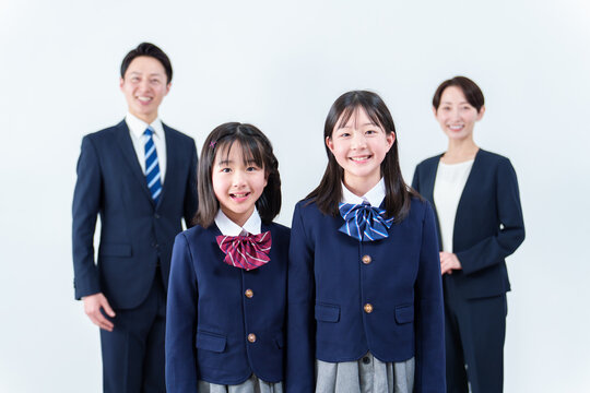 家族 親子 入学式 卒業式