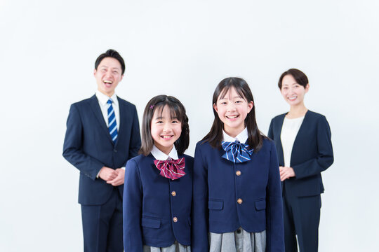 家族 親子 入学式 卒業式