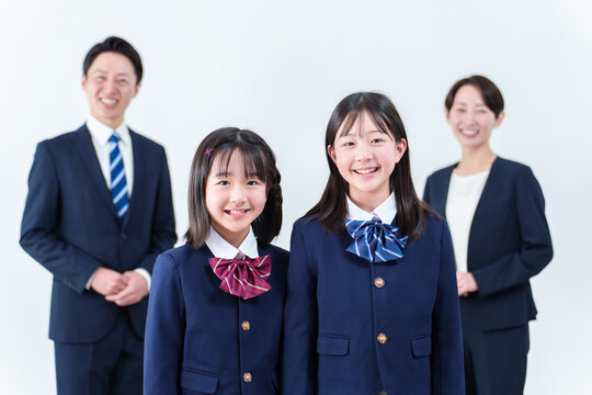 家族 親子 入学式 卒業式