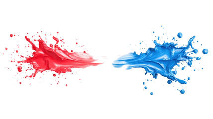 Fototapeta premium Vibrant Paint Brush Strokes on Transparent Background