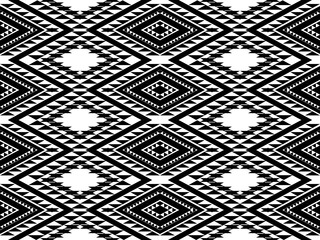 Ethnic seamless, Native patterns with simple shapes. Tribal and ethnic fabrics. Simple geometric pattern elements are best used in design, textile printing.