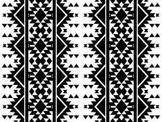 Ethnic seamless, Native patterns with simple shapes. Tribal and ethnic fabrics. Simple geometric pattern elements are best used in design, textile printing.