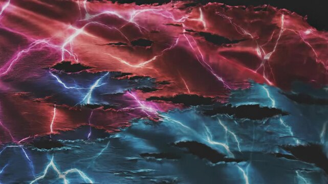 Abstract Silk Fabric Rippling With Dynamic Texture