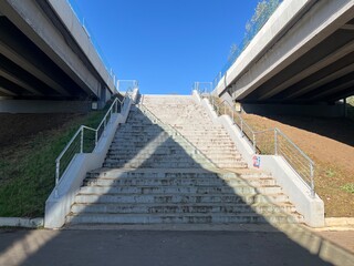 Stairway Under Overpass
