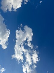 Blue Sky with White Clouds