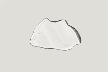 Transparent gel smear forming an organic shape. Color of the Year concept