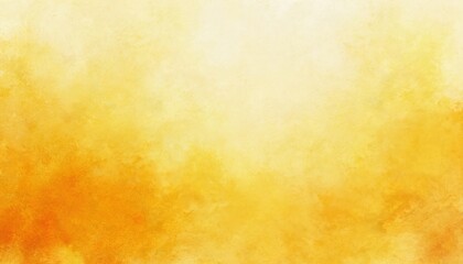 Obraz premium Bright yellow watercolor wash with textured gradient effect. Soft orange hues blend into light yellow. Great for abstract art design backgrounds.