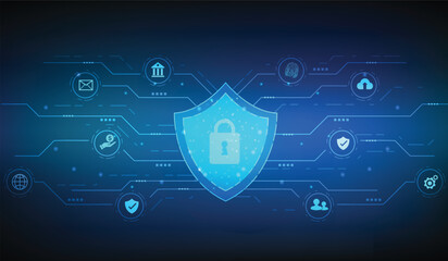 Cyber Security Threat: Low Poly Hacker & Open Lock Data Breach Vector