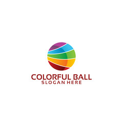 Colorful Ball Logo Design.