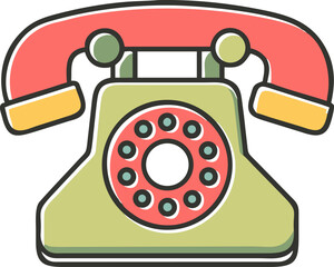 Vintage Rotary Dial Telephone Classic Retro Communication