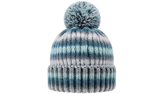 Wool Ball Sphere with Soft Texture, Isolated on White