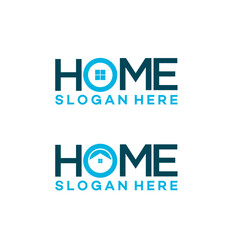 Modern Home Logo Designs with Stylized House Icons.