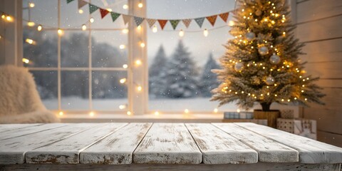 cozy home with a beautifully decorated christmas tree