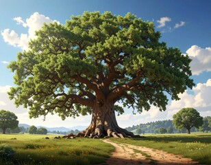 Obraz premium mighty oak tree