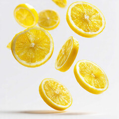A group of lemons with detailed peel texture and fresh stems. Suitable for grocery catalogs, natural food branding, and citrus product marketing.