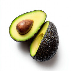 Close-up of ripe avocado with vibrant green tones and rich texture. Ideal for organic food promotions, superfood concepts, vegan meals, and fresh ingredient photography.