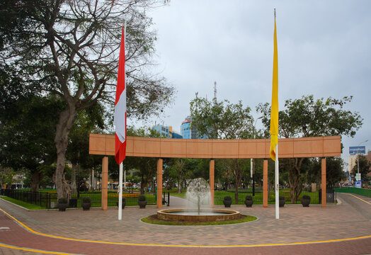 7 de junio park (Kennedy park) in Miraflores, Lima, Peru