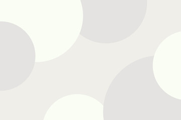 Abstract modern geometric pattern with light gray and white circles. Cloud Dancer - color 2026 year. Minimalist style vector illustration 