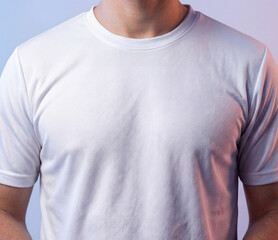 Shirt mockup chest view