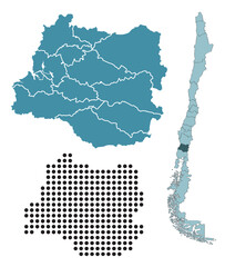 Set maps of Los R&iacute;os Region