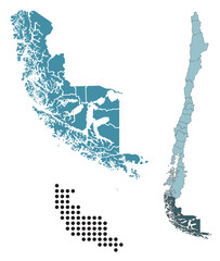 Set maps of Magallanes Region