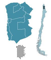Set maps of Tarapaca Region
