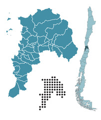 Set maps of Valpara&iacute;so Region