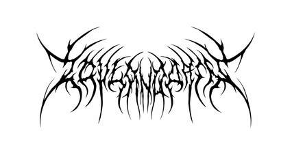 Love and pain, typography vector in symmetrical shapes dark metal lettering style for streetwear, t-shirt print apparel, sticker, poster, band logo and tattoos