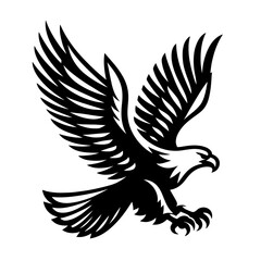 Fototapeta premium Flying Screaming eagle full b...