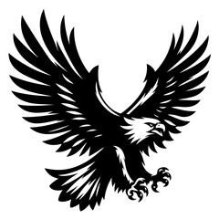 Obraz premium Flying Screaming eagle full b...