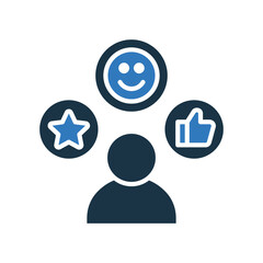 Customer Experience mixed color icon