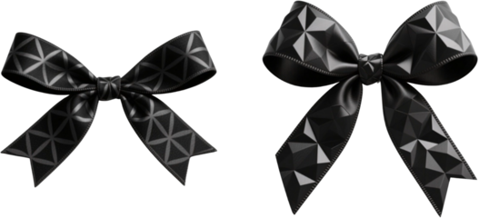 リボン　幾何学柄　模様　柄　装飾物