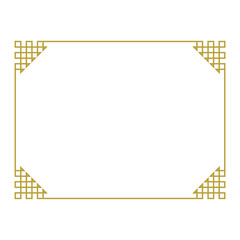 gold chines border ...