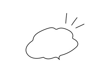 シンプルで可愛い吹き出し