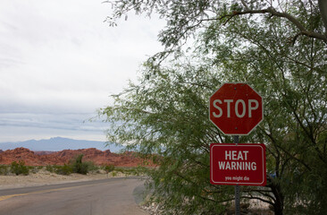 Extreme Heat Warning Sign
