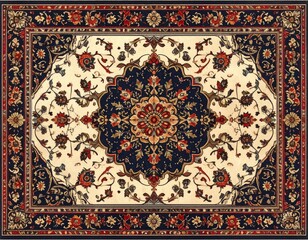優雅なビンテージ絨毯装飾｜Elegant Vintage Carpet Decoration	