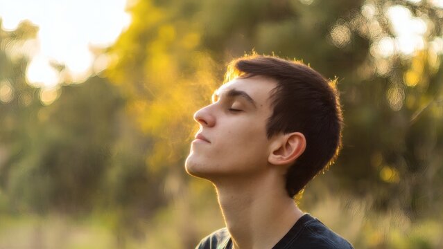Person with Tourette Syndrome Using Tics Management Techniques